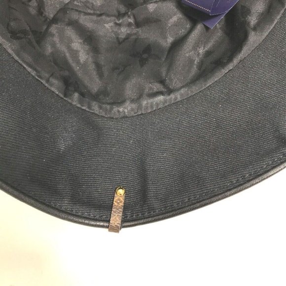 LOUIS VUITTON Bucket Hat-LV City hat bucket hat bob hat cotton Black